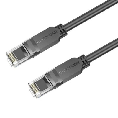 кабель мережевий (lan rj45) borofone bus01 (3м) (чорний) 