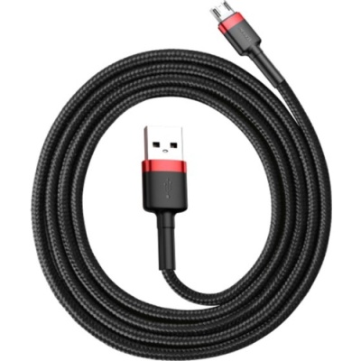 кабель baseus cafule usb - microusb 2.4a/1m (camklf-b91) (red-black) 