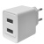 мережевий зарядний пристрій earldom es-eu44 2usb/2.4a/12w (білий) 