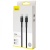 кабель baseus cafule type-c - type-c 100w 5a/2m (catklf-alg1) (black/gray) 
