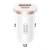 Автомобільний зарядний пристрій XO CC56 1USB/30W/QC3.0 + 1Type-C/30W/PD White