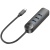 usb hub borofone dh5 4-in-1 (type-c to usb3.0*4) 0.2m (чорний) 
