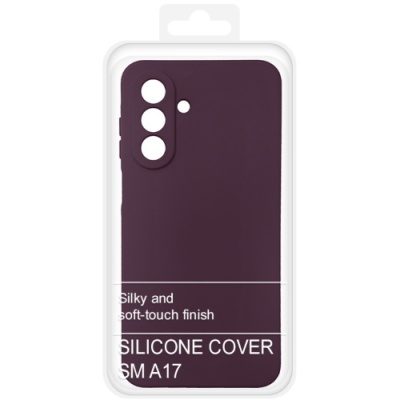 Купить силіконовий чохол soft silicone case для samsung a175 galaxy a17 4g - бордовий онлайн