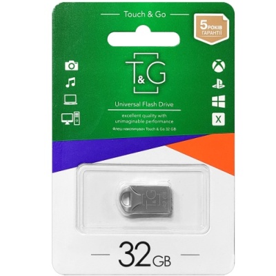 usb флеш-накопичувач tg 32gb metal 106 (сталевий) 