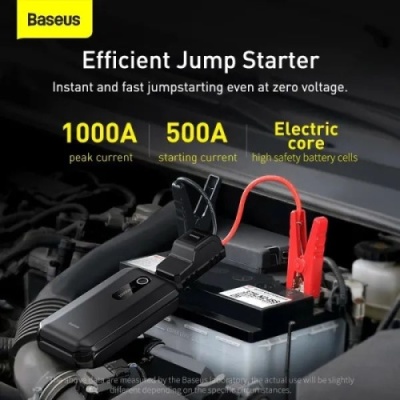 пусковий пристрій baseus super energy 10000mah 1000a (black) 
