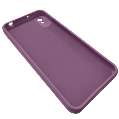 Купить силіконовий чохол soft silicone casevsmagnet ring для xiaomi redmi 9a - cherry purple онлайн