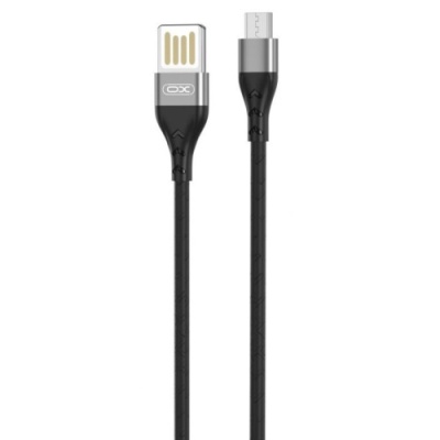 кабель xo nb188 usb - microusb 2.1a/1m (чорний) 