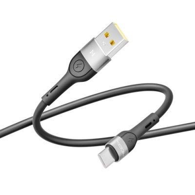 кабель ridea rc-xs51 x-silicone usb - type-c 3a 2m (чорний) 