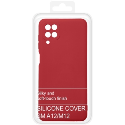 Купить силіконовий чохол soft silicone case для samsung a125 galaxy a12/a127 galaxy a12/m127 galaxy m12 - red онлайн