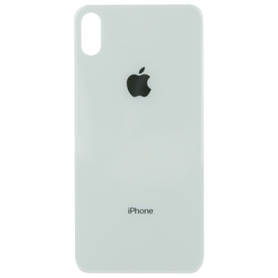 задня кришка для apple iphone xs max white (великий виріз під камеру)