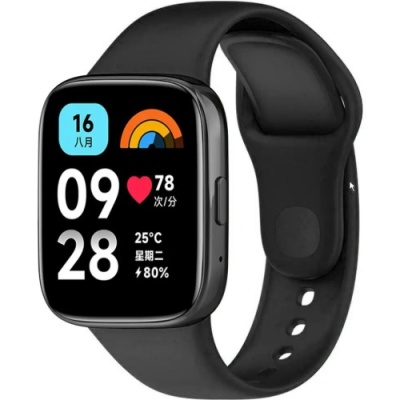 ремінець для xiaomi redmi watch 3 lite / 3 active (чорний) 