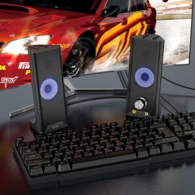 колонки для комп'ютера hoco ds32 combined colorful speaker (чорний) 