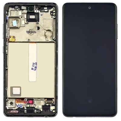 дисплей для samsung a525 galaxy a52 (2021) з чорним тачскріном і рамкою (original)