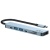 usb hub адаптер xo-hub008 type-c to usb+hdmi+sd+microsd pd 100w 7 in 1 (чорний) 