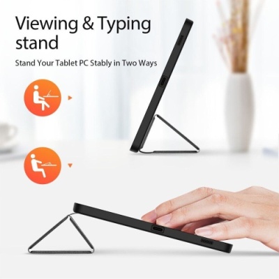 Купить чохол dux ducis domo для samsung tab s10 fe plus (x620/x626b) with s pen holder & auto sleep wake (black) онлайн