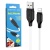 кабель borofone bx42 soft silicone usb - lightning 2.4a/1m (білий) 