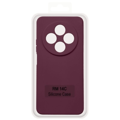 Купить чохол soft silicone case full для xiaomi redmi 14c/poco c75/redmi a4/17c (maroon) онлайн