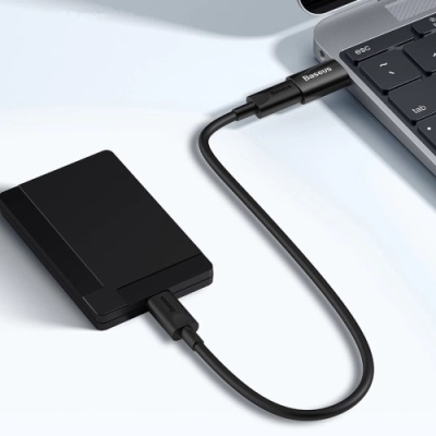 перехідник baseus ingenuity series mini otg type-c to usb 3.1 (zjjq000101) (black) 