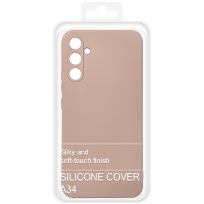 Купить силіконовий чохол soft silicone case для samsung a346 galaxy a34 (пудра) онлайн