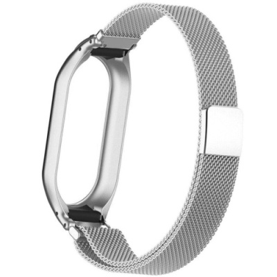 ремінець для xiaomi mi band 8/9/10 (milan vintage weaving vs magnet) (сталевий) 