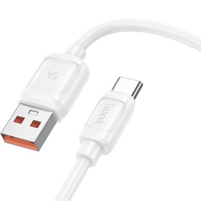 кабель hoco x115 surpass 100w usb - type-c 1m (бiлий) 