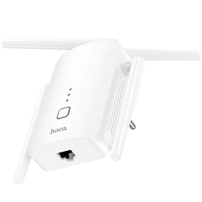 wifi репітер (точка доступу) hoco hi35 (білий) 