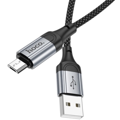 кабель hoco x102 usb - microusb 2.4a/1m (чорний) 