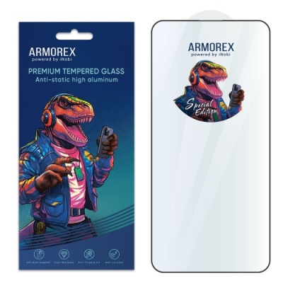 захисне скло armorex se 5d hi-alumin antistatic для apple iphone 15 plus/16 plus (black) 