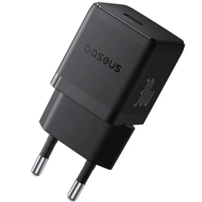 мережевий зарядний пристрій baseus palm fast charger (p10111605113-00) 1type-c/30w/pd (чорний) 