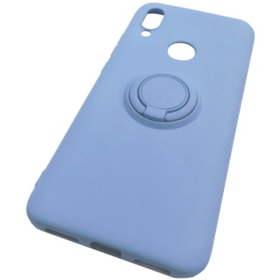 Купить силіконовий чохол soft silicone casevsmagnet ring для xiaomi redmi 7 - light purple онлайн