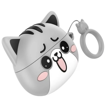 бездротові навушники (tws) hoco ew48 misty cat (сірий) 