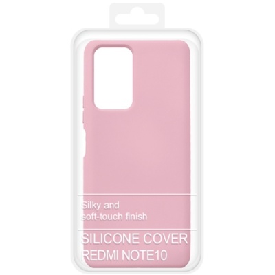 Купить силіконовий чохол soft silicone case для xiaomi redmi note 10/note 10s/poco m5s (рожевий) онлайн