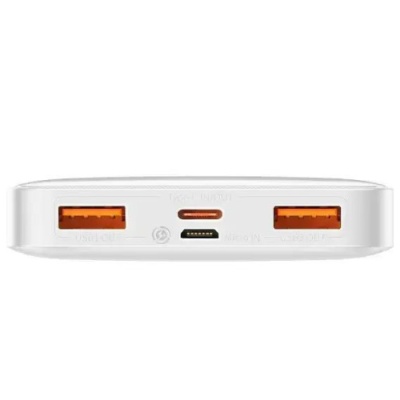 додаткова батарея power bank baseus bipow digital display 20w 20000mah overseas edition white (ppbd050502) 