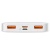 додаткова батарея power bank baseus bipow digital display 20w 20000mah overseas edition white (ppbd050502) 