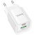 Мережевий Зарядний Пристрій Hoco C147A 1USB/18W/QC3.0 + 1Type-C/20W/PD (Бiлий) мережевий зарядний пристрій hoco c147a 1usb/18w/qc3.0 + 1type-c/20w/pd (бiлий)