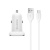 Автомобільний Зарядний Пристрій Borofone BZ12A 1USB/18W/QC3.0 + (USB - MicroUSB) (Білий) Автомобільний Зарядний Пристрій Borofone BZ12A 1USB/18W/QC3.0 + (USB - MicroUSB) (Білий)