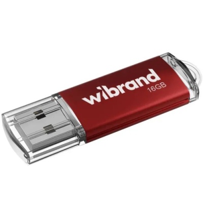 usb флеш-накопичувач wibrand 16gb cougar (червоний) 