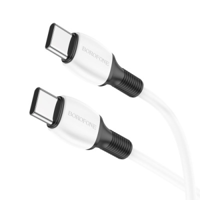 кабель borofone bx84 type-c - type-c (pd) 60w 3.0a/1m (білий) 