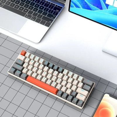 клавіатура провідна twolf t60 blue switch (синій/білий) 