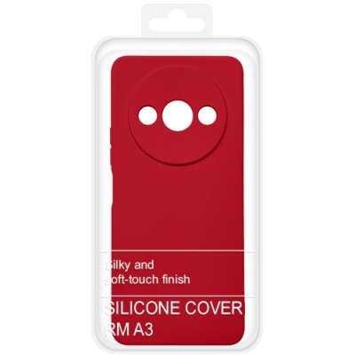 Купить силіконовий чохол soft silicone case для xiaomi redmi a3/poco c61 (червоний) онлайн