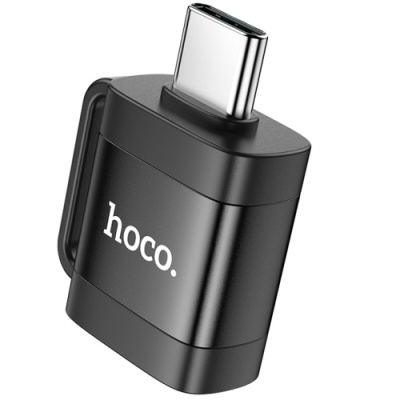 перехідник hoco ua31c type-c-usb (чорний) 