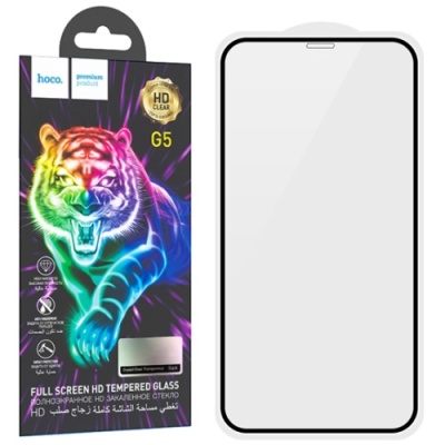 захисне скло hoco g5 для apple iphone 12 pro max (чорний) 