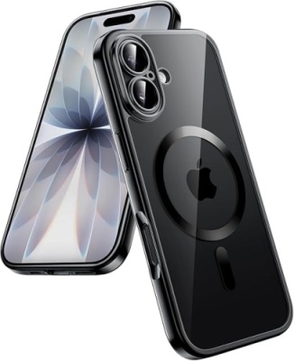 Купить чохол tpu metallic full camera with magsafe для apple iphone 17 (black) онлайн