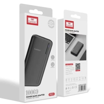 додаткова батарея power bank earldom et-pb55 10000mah 2usb/micro usb/type-c (чорний) 