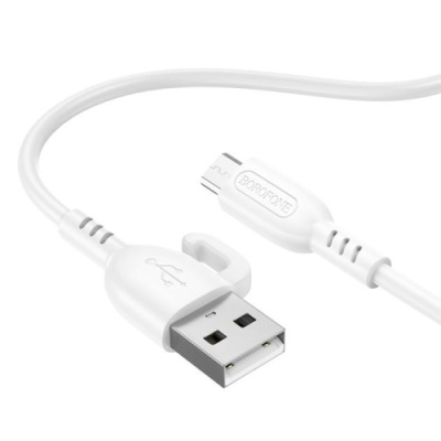 кабель borofone bx91 usb - microusb 2.4a/1m (білий) 