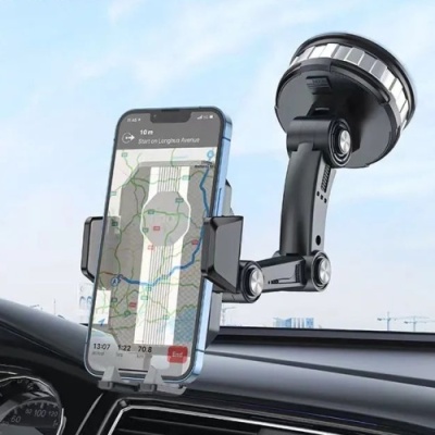 Автотримач Hoco DCA33 Powerful suction cup (Чорний)