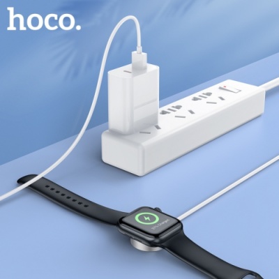 безпровідний зарядний пристрій для apple watch hoco cw39 (білий) 