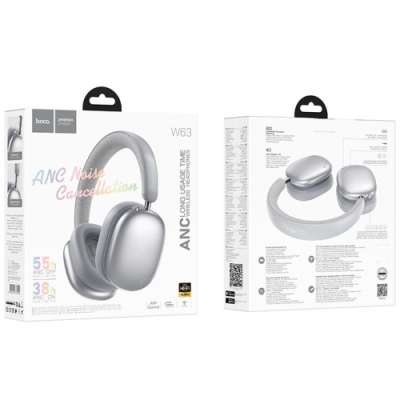 бездротові навушники накладні hoco w63 (сталевий) 