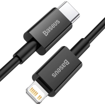 кабель baseus superior series (pd) type-c - lightning 20w/1m (catlys-a01) (black) 