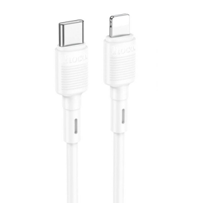 кабель hoco x83 (pd) type-c - lightning 20w 3a/1m (білий) 